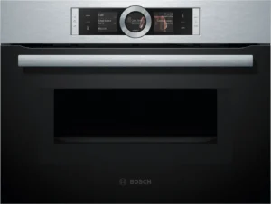 Series 8 Built-in compact oven with microwave function 60 x 45 cm Stainless steel <br>Model: CMG636BS1