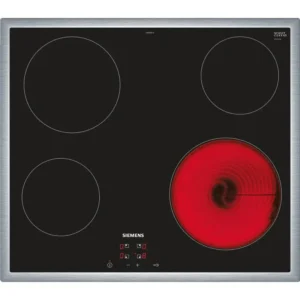 4 Burner CeramicHob/Electric Hob,  Color: Black, Made in Germany<br>Model: ET645HE17
