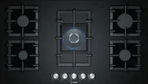 Series 6, Gas Hob, 90 cm, Tempered glass, Black <br>PPQ9B6O90M