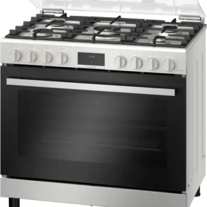 Series 6, Gas range cooker, Stainless steel <br>Model: HGX5H8W50M