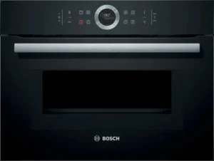 Series 8, Built-in compact oven with microwave function, 60 x 45 cm, Black <br>CMG633BB1