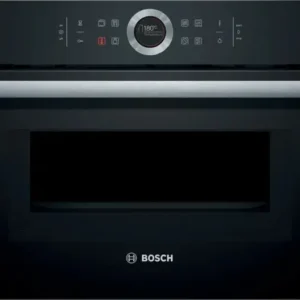 Series 8, Built-in compact oven with microwave function, 60 x 45 cm, Black <br>CMG633BB1