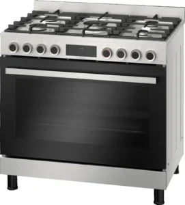 Series 8, Gas range cooker, Stainless steel<br>Model: HIZ5G7W50M
